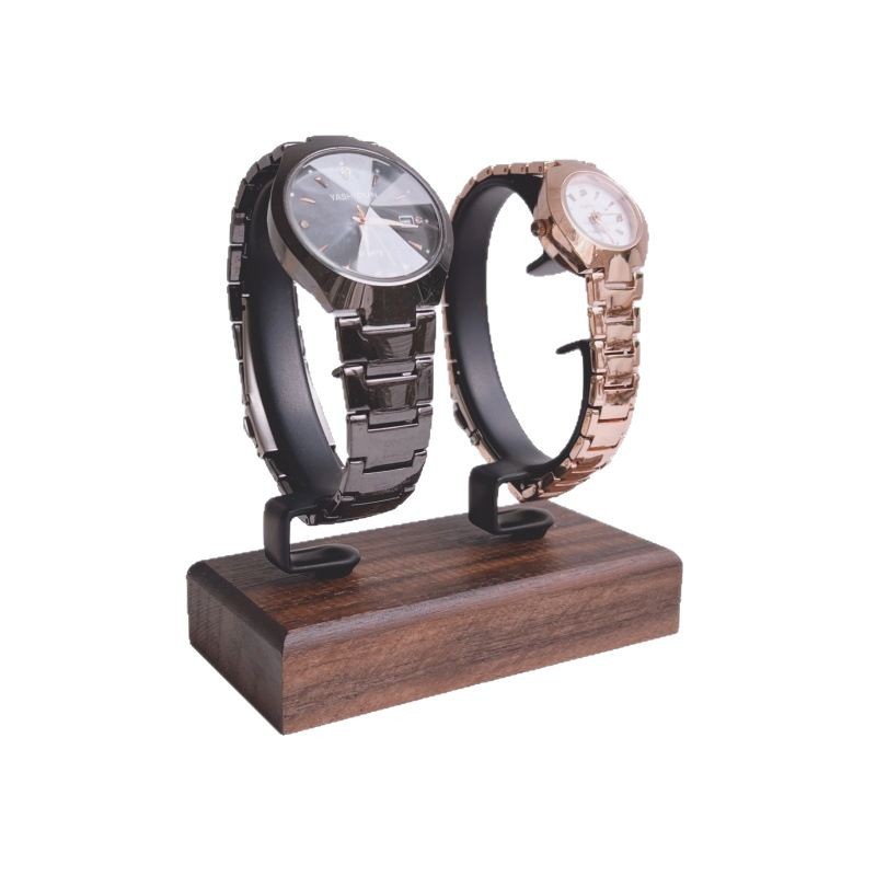 Jewelry And Watches Inc - 1Pc Jewelry Organizer Wooden C-Shaped Watch