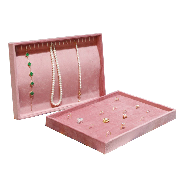Pink Velvet Jewelry Display Tr - Jewelry And Watches Store review and price