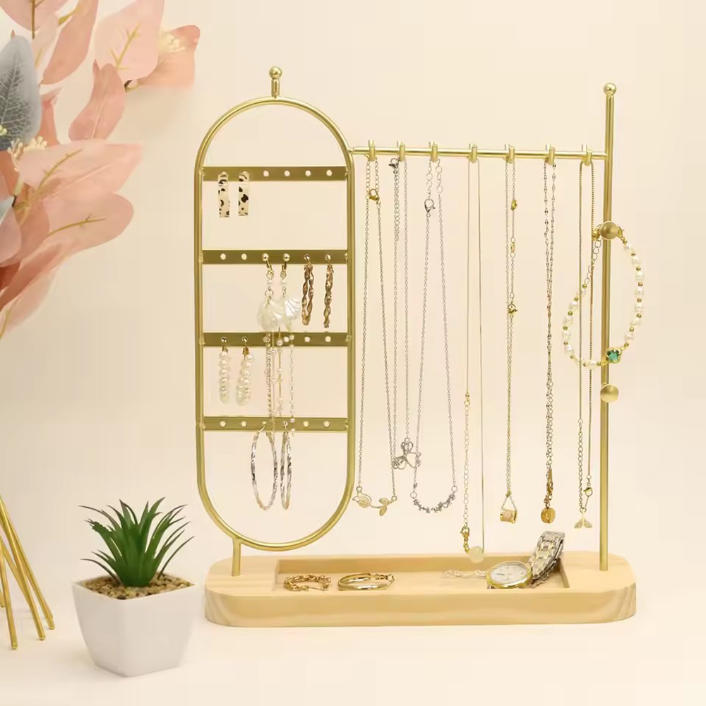 1 desktop solid wood base jewe - Jewelry And Watches Store review and price
