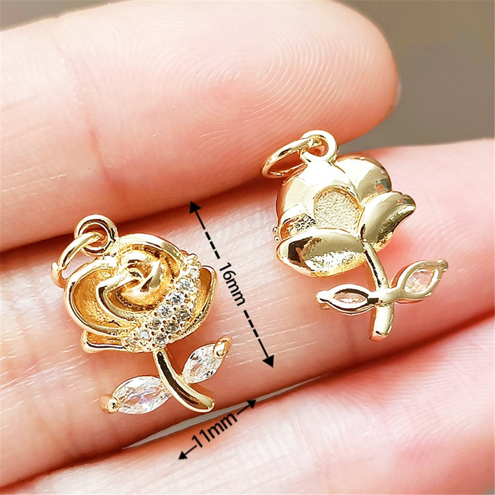 14K Gold-plated and Zirconium- - Rose Gold Bracelet review and price