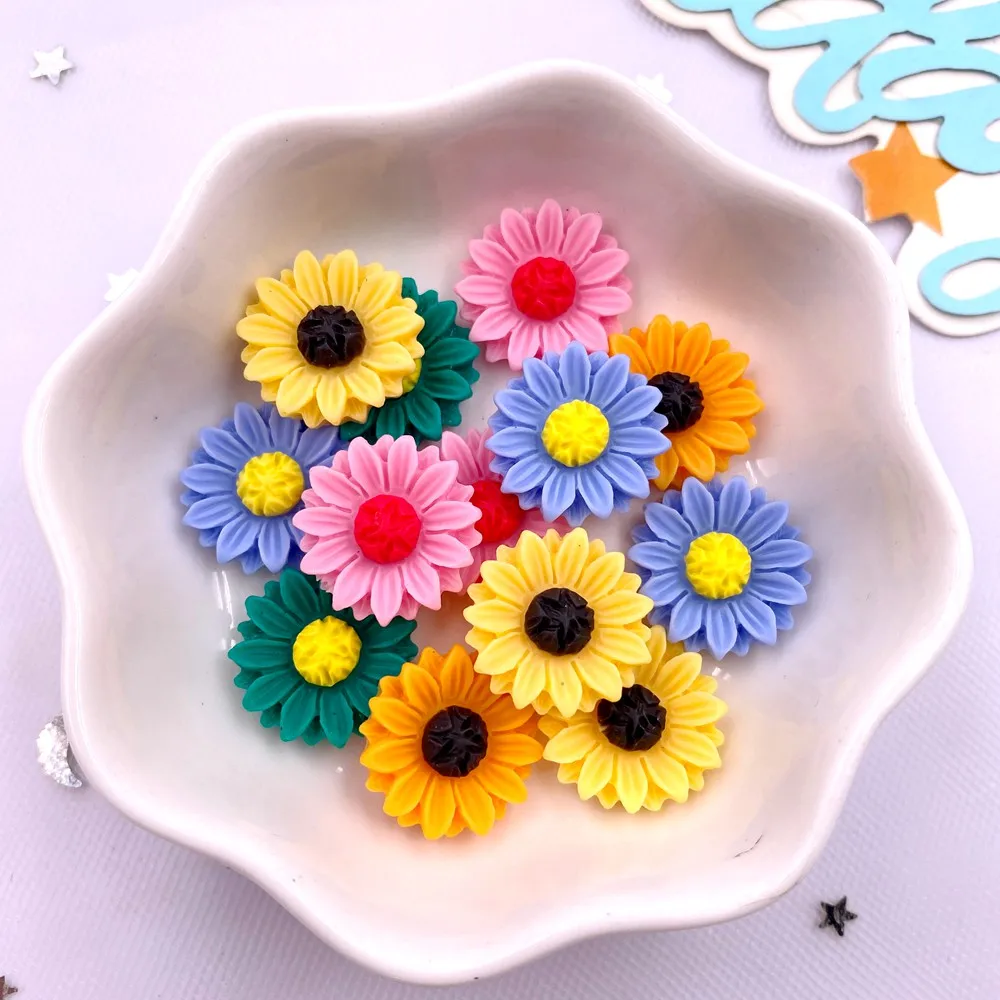 30Pcs Resin Colorful 15mm Sunf - Paradise Jewelry & Watches Llc Miami Photos review and price