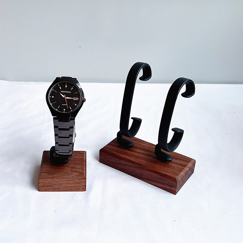 Wooden C-Shaped Watch Holder J - Jewelry And Watches Inc review and price