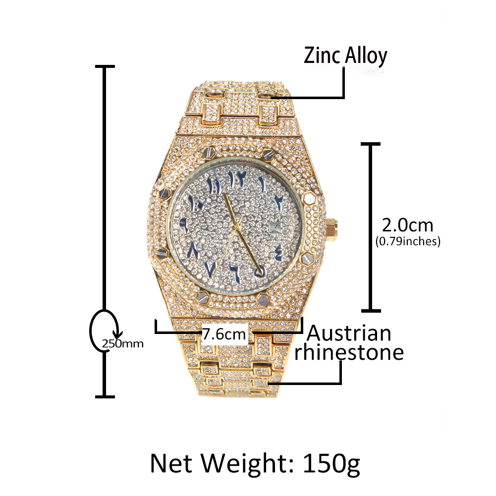 THE BLING KING Arabic Numerals - King'S Jewelry Watches review and price