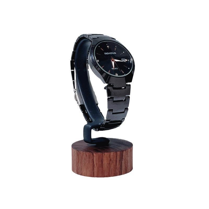 New Wooden C Shaped Watch Disp - Jewelry And Watches Inc review and price