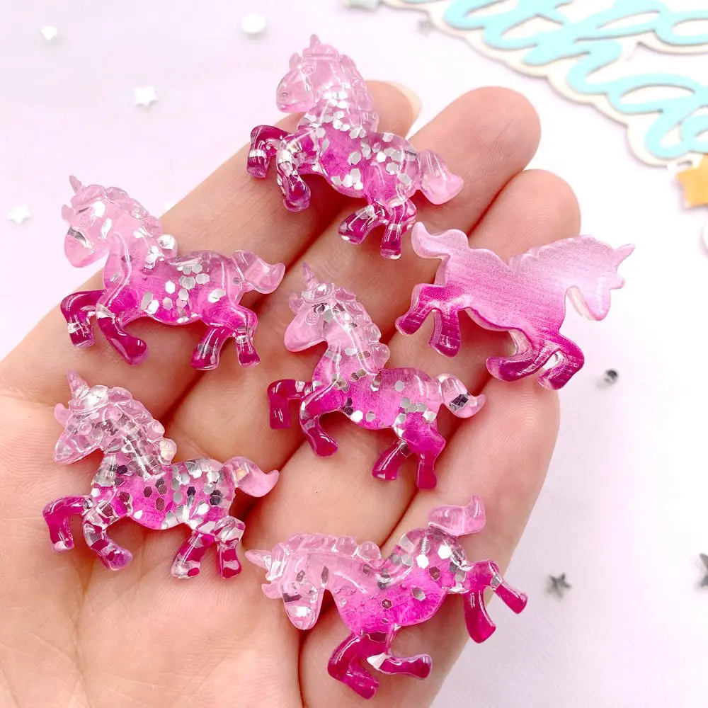 6PCS Colorful Resin Glitter 3D - Paradise Jewelry & Watches Llc Miami Photos review and price
