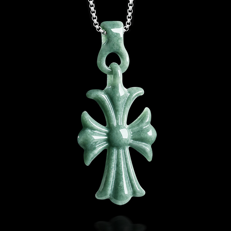 Natural Burmese Jadeite Cross  - Jewelry & Watches Company review and price
