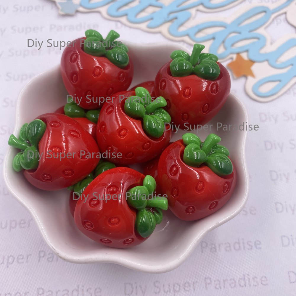 8PCS Resin Kawaii Colorful Red - Paradise Jewelry & Watches Llc Miami Photos review and price