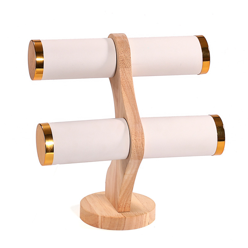 2-Tier Curved Wood Bracelet Ho - Jewelry And Watches Store review and price