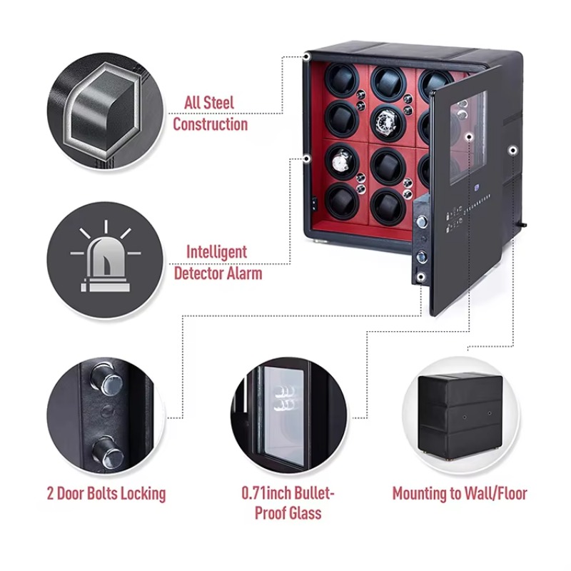 Luxury 12 Automatic Rotors and - Jewelry Box With Watches review and price
