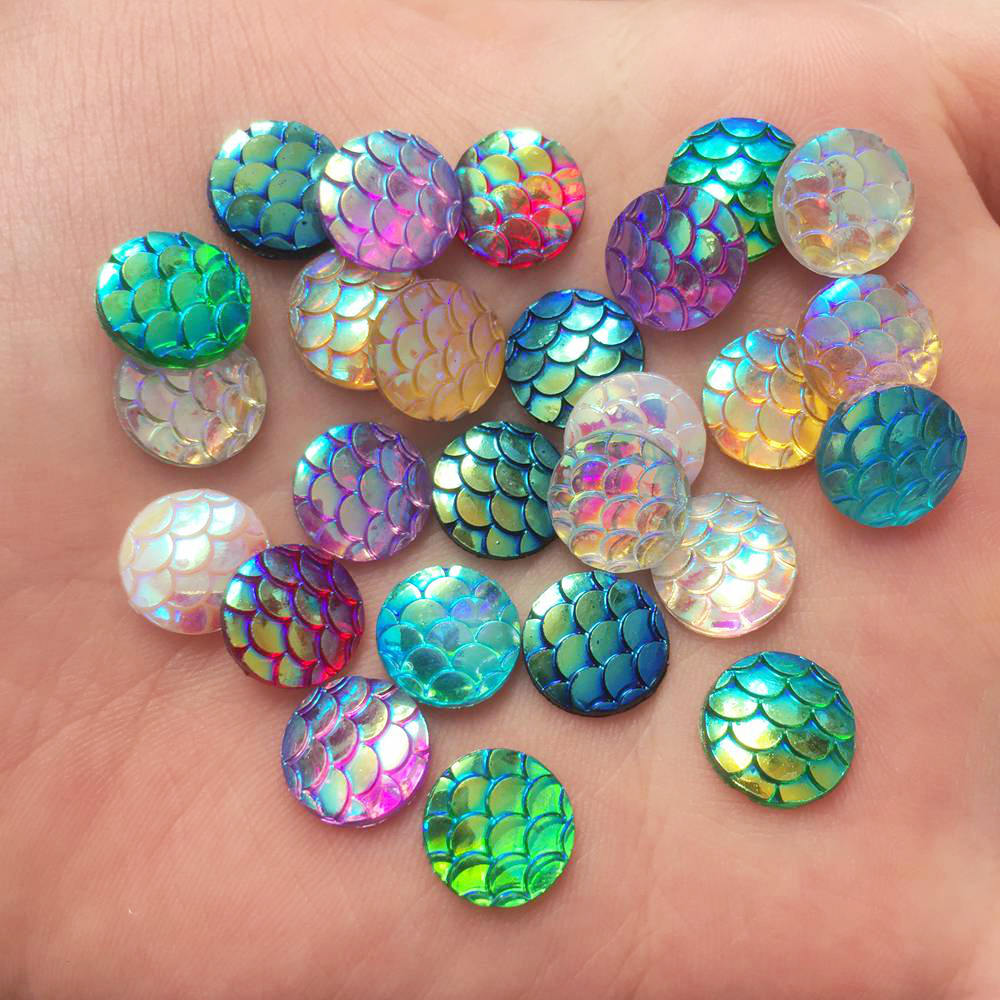 Shiny 100Pcs AB Resin 10mm Rou - Paradise Jewelry & Watches Llc Miami Photos review and price